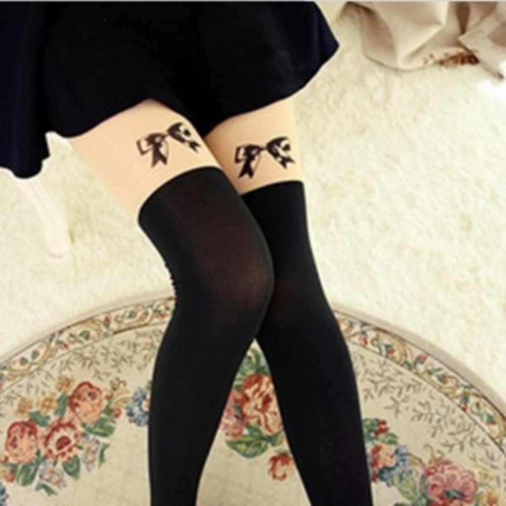Women's Bow Pantyhose